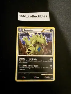 Pokemon Tyranitar Unleashed 26/95 Rare English - LP-NM - Image 1