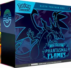 Pokemon TCG Mega Evolution Phantasmal Flames Elite Trainer Box ETB - Image 1