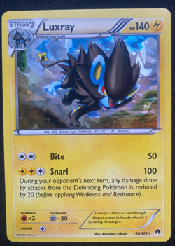 Pokemon TCG Luxray Breakpoint 46/122 Cracked Ice Holo Rare (LP) - Image 1