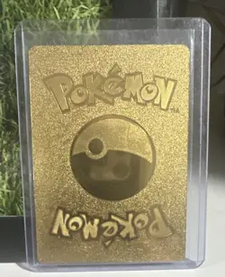 ULTRA RARE - Gold Edition Pokemon Pikachu V Foil Metal 190 HP Thunderbolt - Image 2