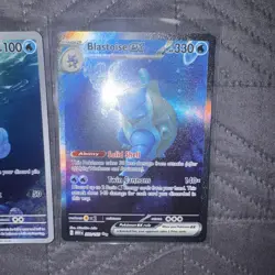 Complete Pokemon 151 Starter Evolutionary Line NM Squirtle Wartortle Blastoise - Image 4