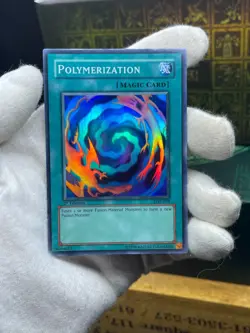 Yugioh LOB-059 Polymerization LOB-059 Super Rare 1st Edition Asian English - Image 2