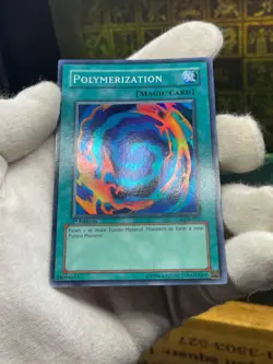 Yugioh LOB-059 Polymerization LOB-059 Super Rare 1st Edition Asian English - Image 3