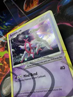 Arceus AR7 Holo – Pokemon AR Card w/Swirl - Image 2