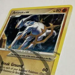 Pokemon TCG Arceus AR8 Arceus Holo Rare Basic 80 HP 2009 Card English - Image 3