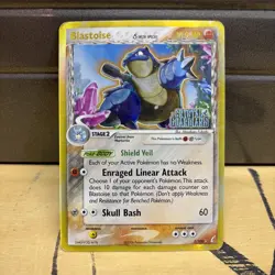 Pokemon Blastoise Ex Crystal Guardians Reverse Holo Played 2/100 HP Vintage Card - Image 1