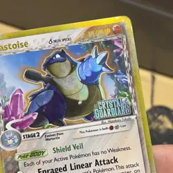 Pokemon Blastoise Ex Crystal Guardians Reverse Holo Played 2/100 HP Vintage Card - Image 4