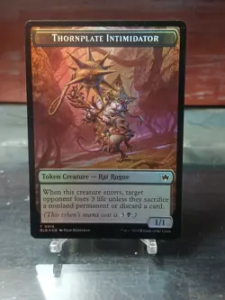 Otter Thornplate Intimidator Double-Sided Token Bloomburrow Foil - Image 1