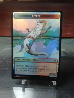 Otter Thornplate Intimidator Double-Sided Token Bloomburrow Foil - Image 2