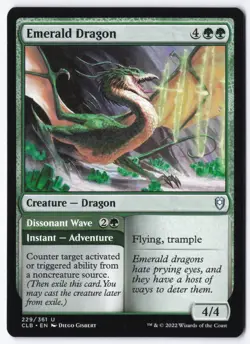 Emerald Dragon U Commander Legends: Battle for Baldur's Gate 229 NM - Image 1