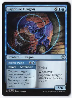 Sapphire Dragon U Commander Legends: Battle for Baldur's Gate 94 NM - Image 1