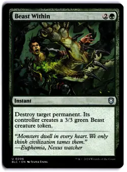 Beast Within NM BLC Commander: Bloomburrow MTG - Image 1
