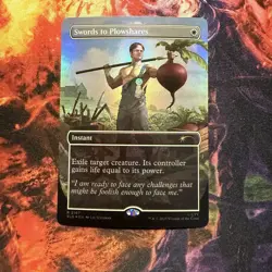 Secret Lair x The Office Dwight's Destiny Swords to Plowshares FOIL NM - Image 1