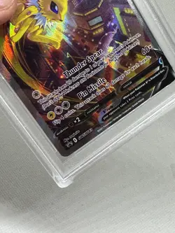 2022 POKEMON SWSH BLACK STAR PROMO #183 FULL ART/JOLTEON V PSA 10 see Desription - Image 4