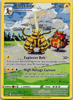 Electivire GG08/GG70 - Crown Zenith: Galarian Gallery Ultra Rare Pokemon TCG NM - Image 1