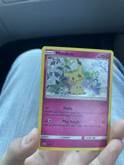 Pokemon Mimikyu SM163 Sun & Moon Promo Holo Basic 70HP Play Rough Card - Image 1