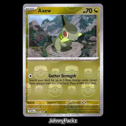 Axew 068/086 - 2025 Black Bolt Masterball Pattern - Pokemon Card NM - Image 1