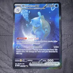 Pokemon Blastoise ex 200/165 Scarlet & Violet 151 Holo EX Illustration Rare - Image 1