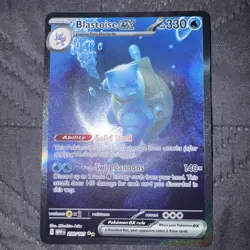 Pokemon Blastoise ex 200/165 Scarlet & Violet 151 Holo EX Illustration Rare - Image 2