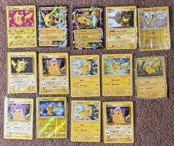 Pokemon TCG Pikachu card Lot Of 14 Radiant Collection & More ! - Image 1