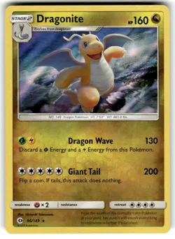 Pokemon TCG - Dragonite Holo Rare SM Base Set 96/149 NM - Image 1