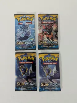 Pokemon Sun and Moon Base Set - 4x Booster Packs Factory Sealed (Listing 1) - Image 1