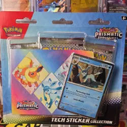 🔥❗Pokemon Prismatic Evolutions Tech Sticker Collection GLACEON❗🔥 Sealed/New! - Image 1