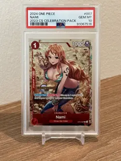 PSA 10 Nami ChampionShip CS Celebration Pack ONE PIECE 007 English 2023 - Image 1