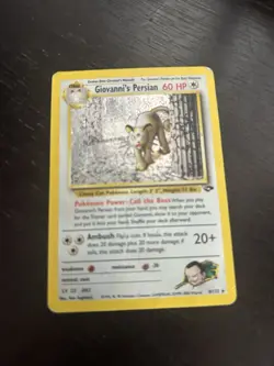 Pokemon Giovanni's Persian Gym Challenge Holo Rare Card 8/132 60 HP English - Image 1