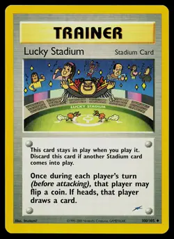 Pokemon Card - Lucky Stadium Neo Destiny 100/105 Uncommon - Image 1