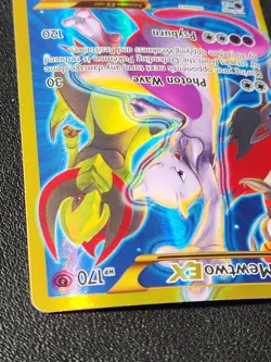 Mewtwo EX 163/162 Pokemon card XY BREAKthrough secret rare full art holo NM - Image 4