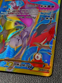Mewtwo EX 163/162 Pokemon card XY BREAKthrough secret rare full art holo NM - Image 5