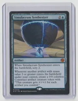 MTG Outlaws of Thunder Junction Mythic card / Simulacrum Synthesizer / Big Score - Image 1