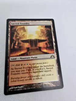 Wizards Sacred Foundry Gatecrash 2013 Land Red White Rare Regular MTG - Image 1