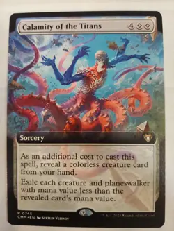 Calamity of the Titans (Extended Art) Commander Masters Regular - Image 1