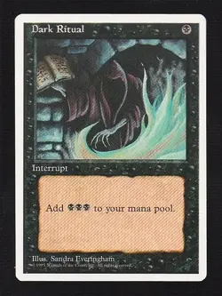 MTG 4th Edition Dark Ritual - Image 1