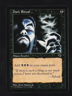 MTG Tempest Dark Ritual - Image 1