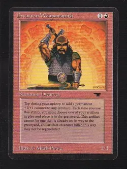 MTG Antiquities Dwarven Weaponsmith - Image 1
