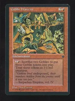 MTG Fallen Empires Goblin Warrens - Image 1