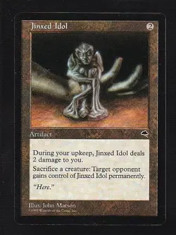 MTG Tempest Jinxed Idol - Image 1