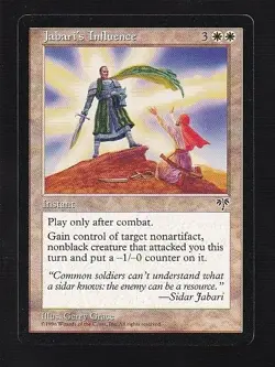 MTG Mirage Jabari's Influence - Image 1