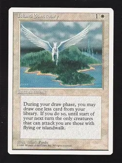 MTG 4th Edition Island Sanctuary - Image 1