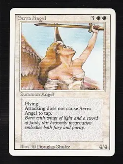 MTG Revised Serra Angel - Image 1