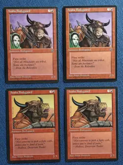 MTG 4x Anaba Bodyguard (Mixed Art) x4 NM Homelands Magic the Gathering Playset - Image 1