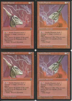 X4 Anaba Shaman Homelands (Both Versions) Light Play MTG Magic DNA GAMES - Image 1