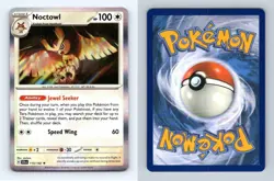 Noctowl #115/142 SV Stellar Crown 2024 Rare Holo Pokemon TCG Card - Image 1