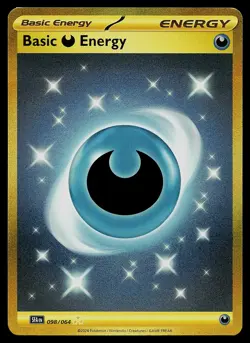 Pokemon Card - Basic Darkness Energy Shrouded Fable 098/064 Holo Secret Rare - Image 1