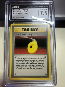 Devolution Spray 1999 Pokemon Base Set 72/102 Rare Vintage Original - Image 1
