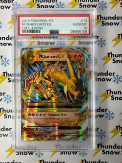 M Charizard EX #13 2016 Pokemon XY Evolutions PSA 10 - Image 1