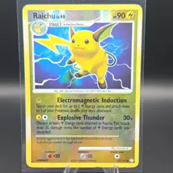 Pokemon TCG Raichu 15/123 Mysterious Treasures 90HP Holo Rare Reverse Holo - Image 1